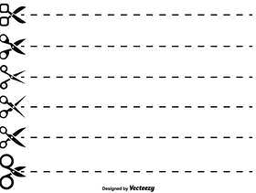 矢量剪刀和切这里符号集