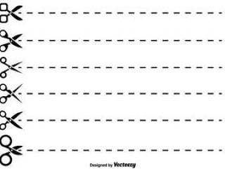 矢量剪刀和切这里符号集