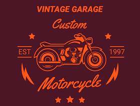 老式摩托车标志，标签，会徽。