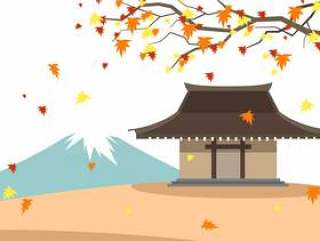 日本秋季 矢量