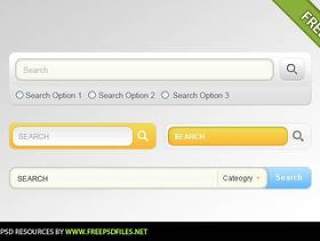 搜索框psd分层素材
