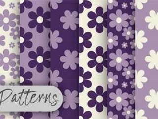 紫色花卉图案集