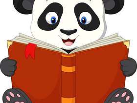 读书的动画片熊猫