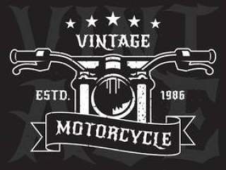 老式摩托车标志标签