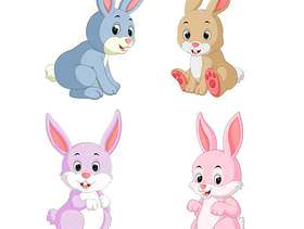 可爱的兔子卡通