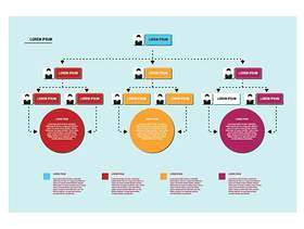  组织结构图矢量