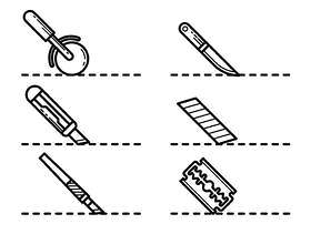 切这里矢量图标