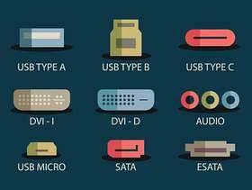 USB端口图标