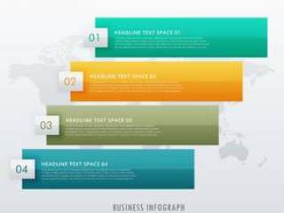 介绍和工作流图的四个步骤infographic设计