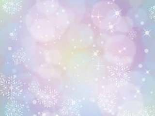 冬天背景雪化妆（柔和的梦想颜色）A3