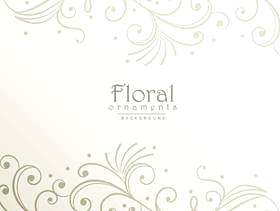 典雅的花卉装饰背景设计