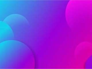 Abstract geometric background with purple and blue gradient circles
