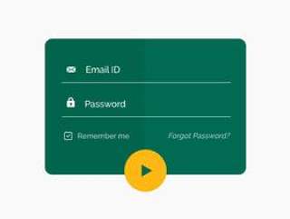 现代平绿色登录表单ui模板设计