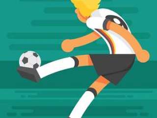 德国足球人物插图