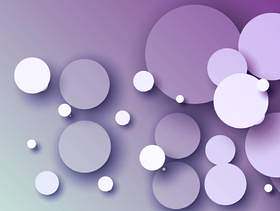 与抽象3d圈子的惊人的紫色背景