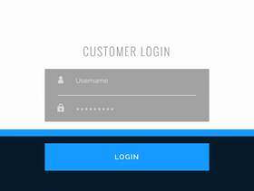 平面登录表单模板设计为您的网站或应用程序项目