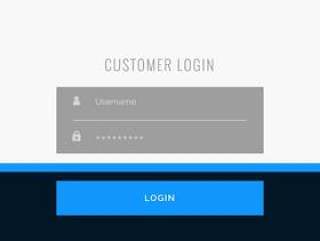 平面登录表单模板设计为您的网站或应用程序项目