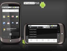 Google Nexus One手机分层模版素材图片
