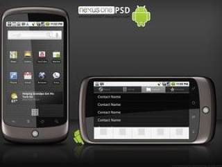 Google Nexus One手机分层模版素材图片