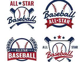 棒球全明星徽章标志