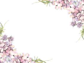 花框架143 - 绣球花和香葱花框架