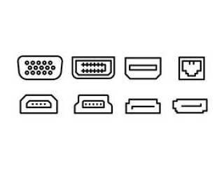 计算机接口端口图标集