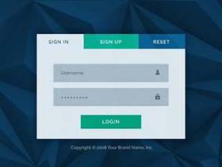 现代登录表单模板为您的网页设计
