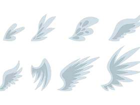 天使的翅膀矢量图标