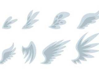 天使的翅膀矢量图标