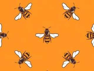 飞行的蜜蜂矢量无缝模式