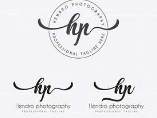 Hand lettering logo template collection vector