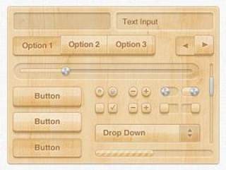 木质UI元素工具包