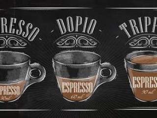Poster espresso chalk