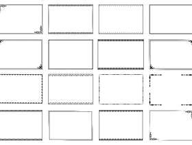 经典的简单框架边框框架装饰框架