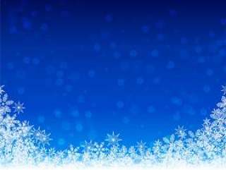 雪水晶背景·冬天·十二月