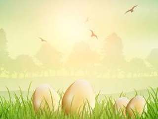 在草的复活节彩蛋