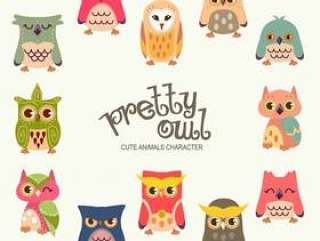 Pretty Owl Characters