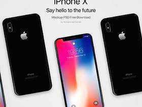 iPhone X黑色PSD样机