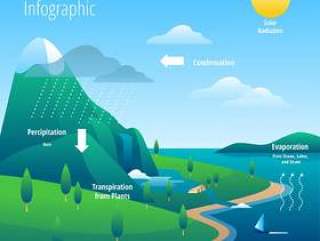 水循环的信息图表