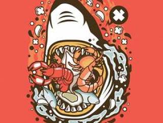 Shark Seafood Cartoon