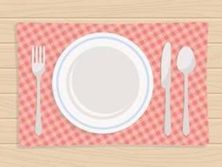 空盘子和餐具