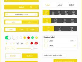 iOS 7 UI 图标 黄色系列