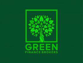 绿色金融标志设计与树木