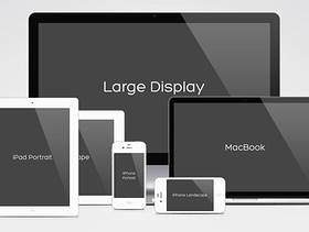 网页项目效果展示Apple家族全系列PSD