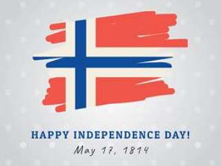 挪威国旗庆祝独立