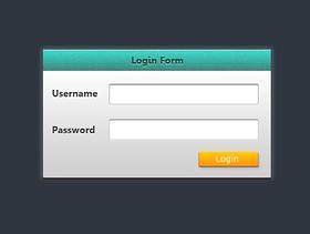 web login form UI  PSD分層教學