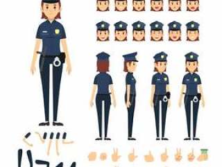 警察女人字符集