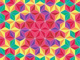 五颜六色的三角几何图案背景