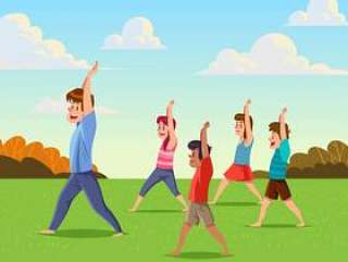 户外孩子瑜伽班