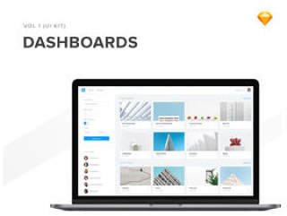 在Sketch，40 Web Dashboard UI Kit中设计的40个仪表板UI屏幕